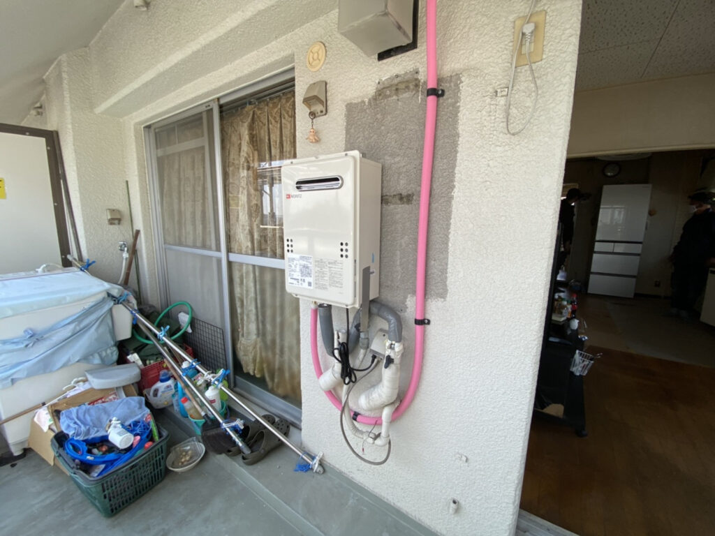 東灘区マンション　給湯器入替工事